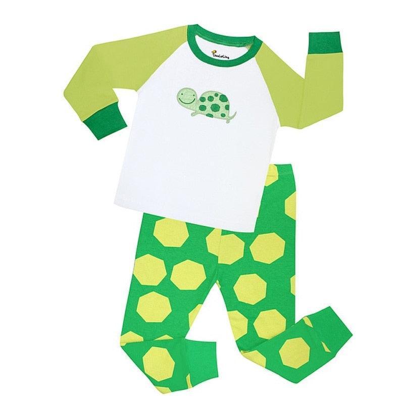 Turtle Print Pajama Set - Children Pajamas
