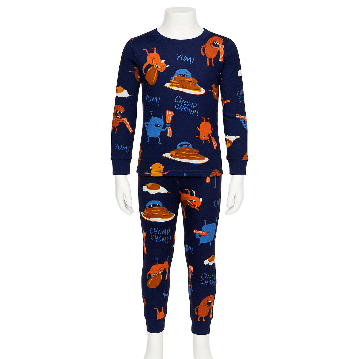 4 Piece Snug Fit Printed Pajamas Set