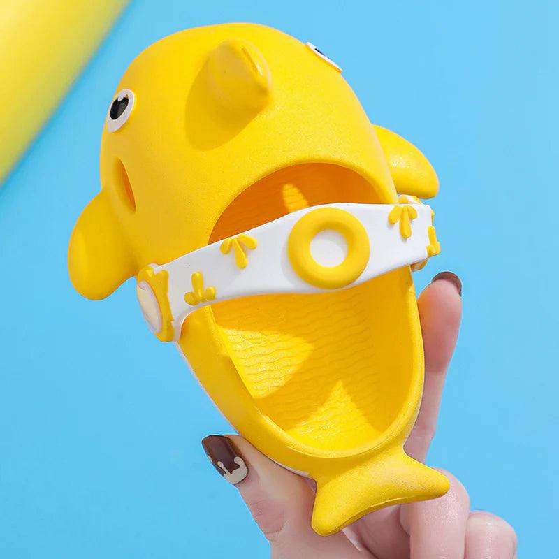Shark Themed Kids Sandals Playful Comfort For Every Summer Adventure-Children Pajamas