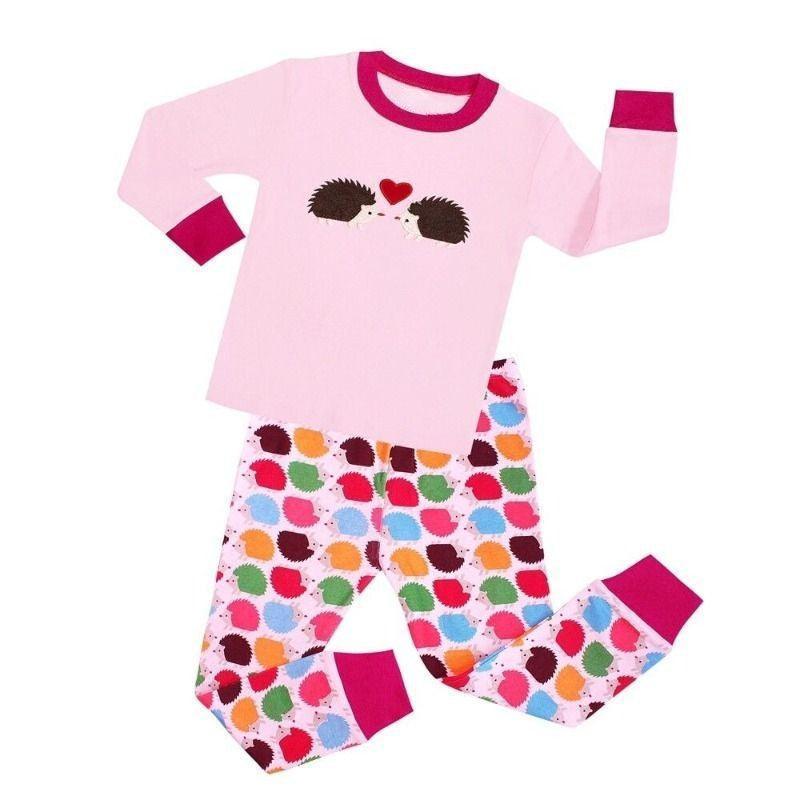 Hedgehog Print Pajama Set for Kids - Children Pajamas