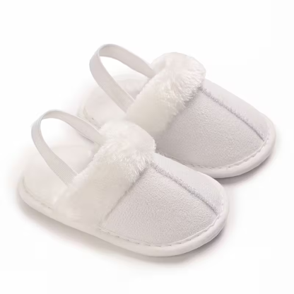 Cozy Plush Baby Girl Slippers With Soft Non Slip Sole