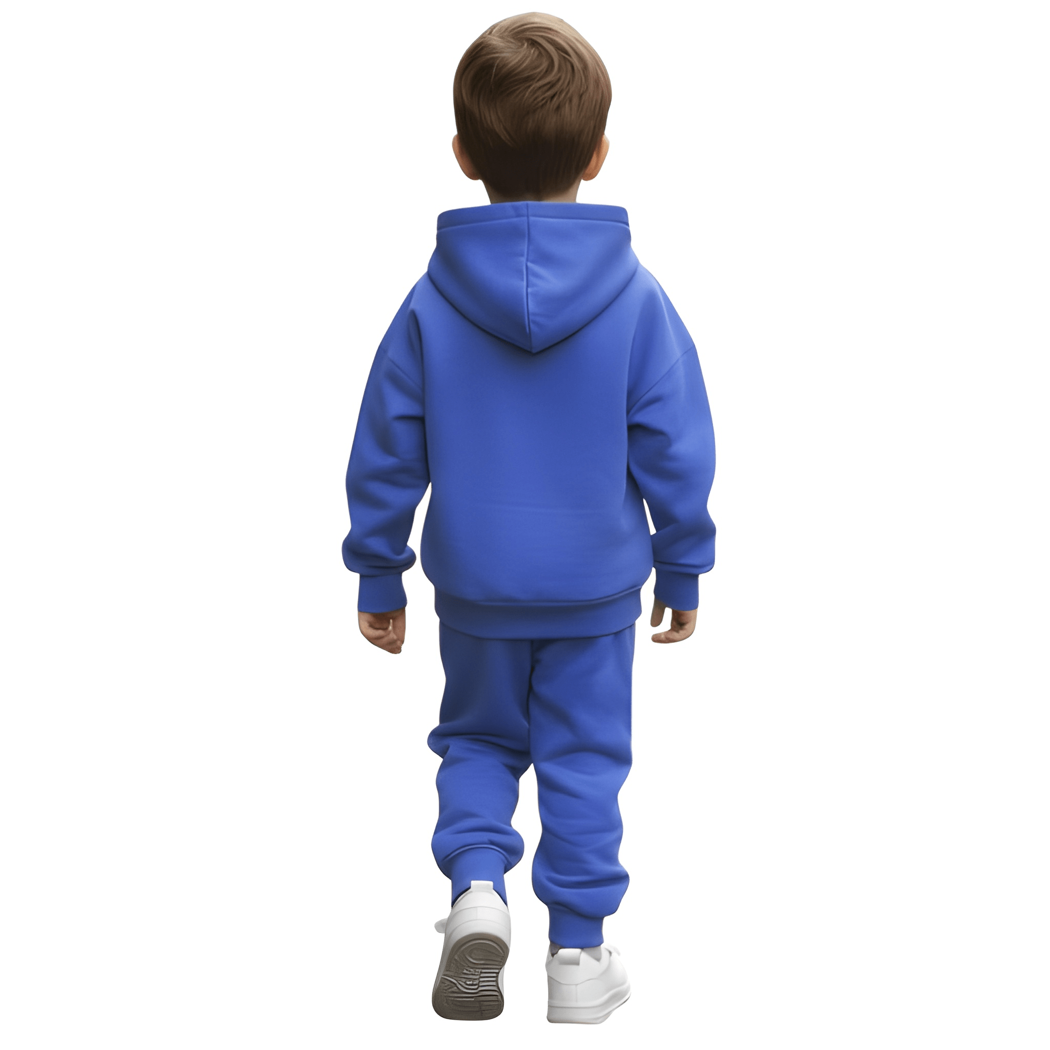 2 Piece Of Cartoon Dinosaur Print Hoodie And Sweatpants Set For boy