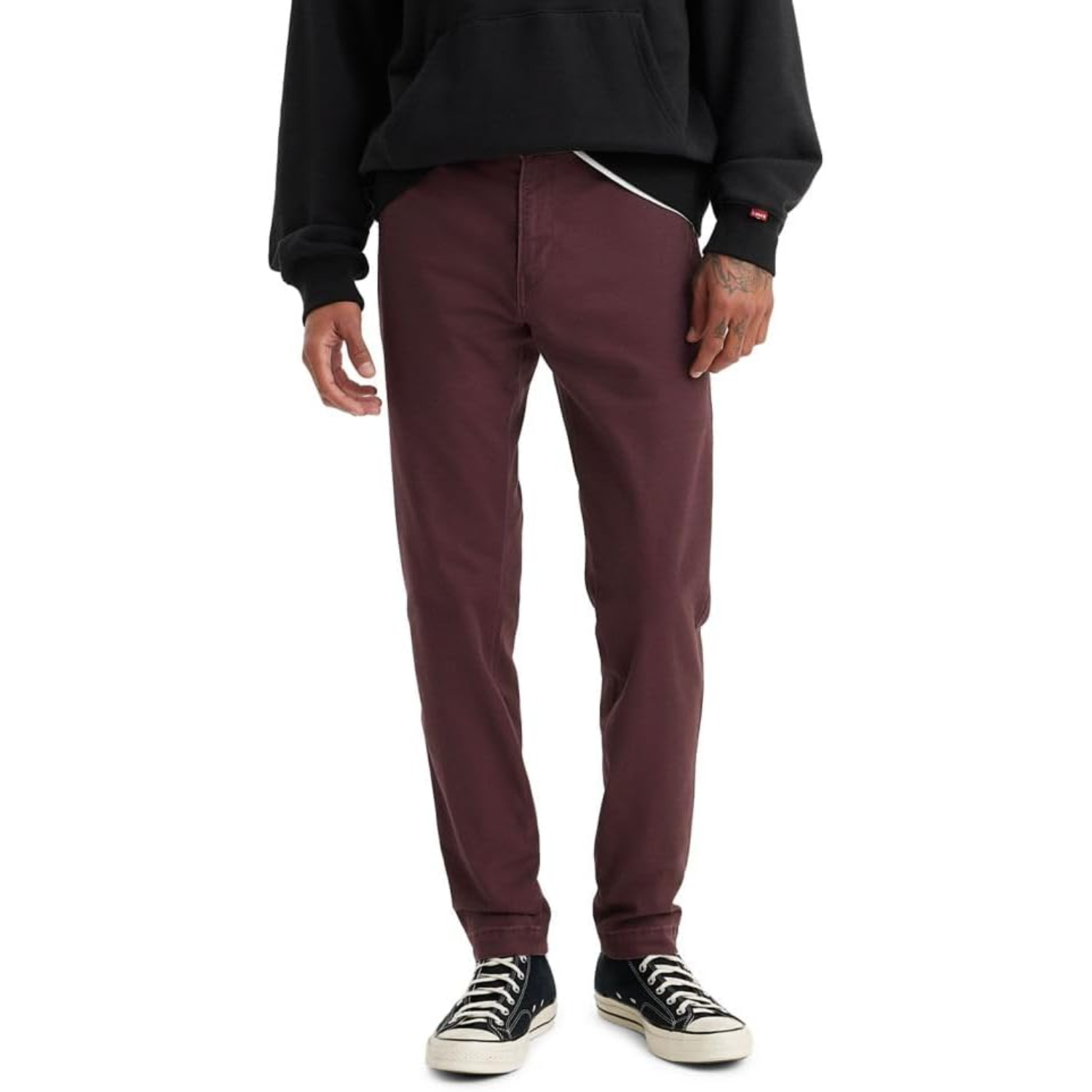  Standard Tapered Chino PantsTapered Chino Pants With Stretch Comfort And Casual Style For Men - Image 6