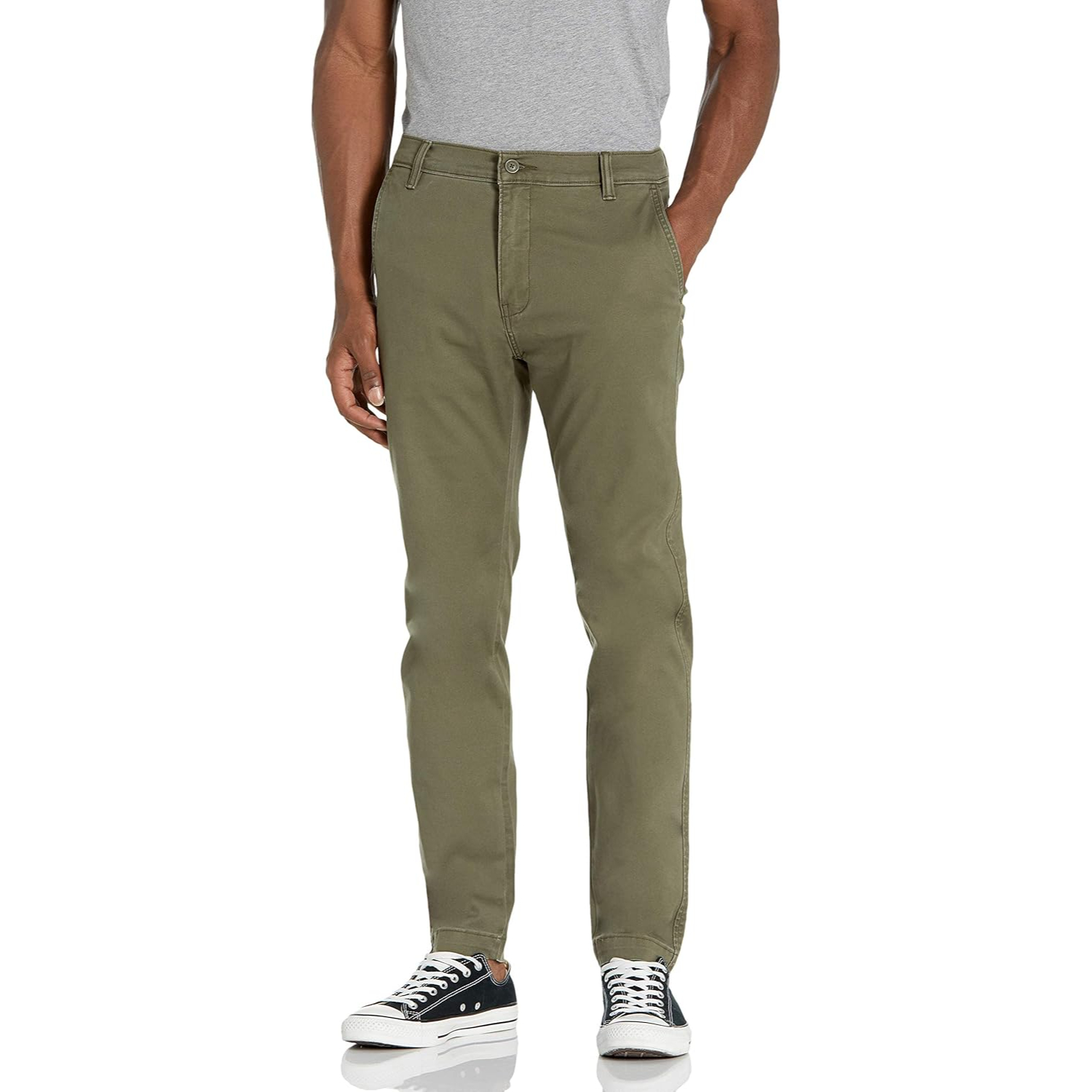  Standard Tapered Chino PantsTapered Chino Pants With Stretch Comfort And Casual Style For Men - Image 12