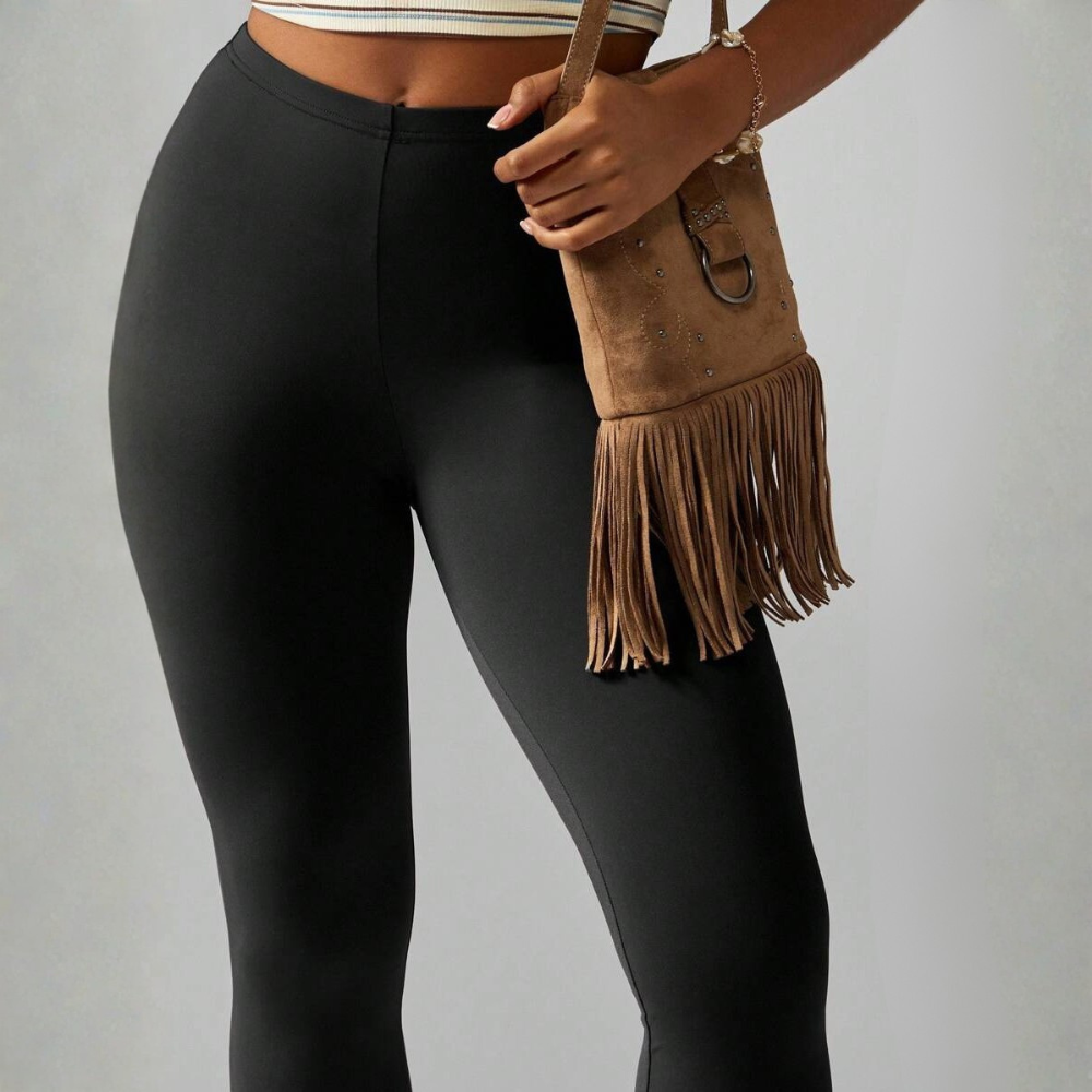 High Rise Compression Capri Workout Leggings For Women