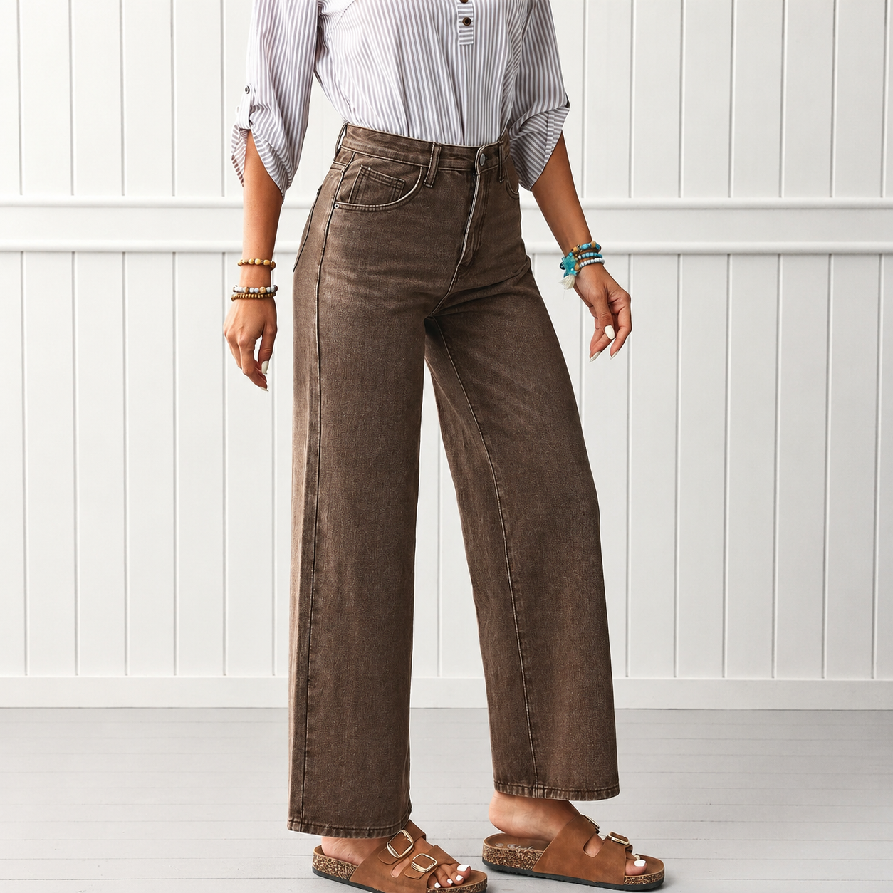 High Rise Straight Jeans For Women