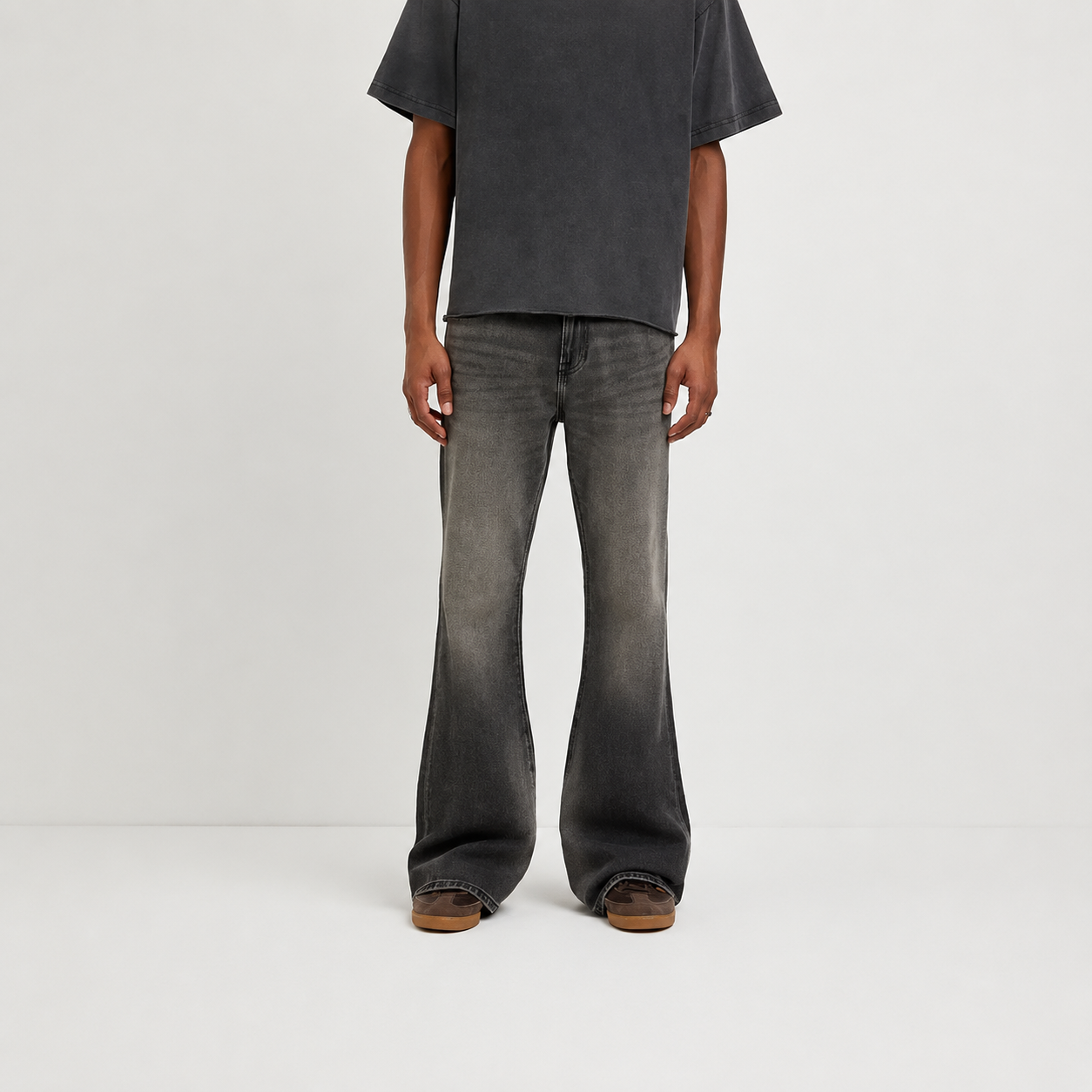 Bootcut Washed Baggy Jordan Jeans For Men
