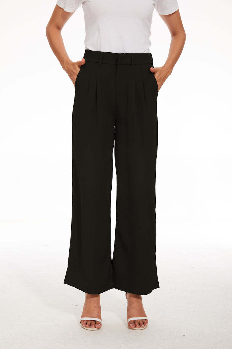 The Effortless Tailored Wide Leg Pants-My Comfy Pant
