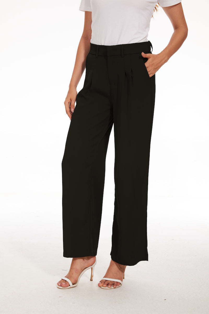 The Effortless Tailored Wide Leg Pants-My Comfy Pant
