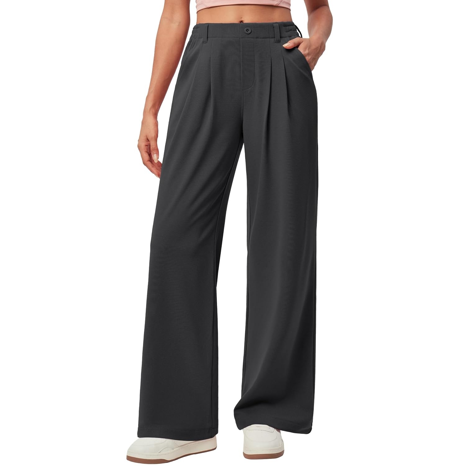 Stretchy Pull On Casual Pants For Women