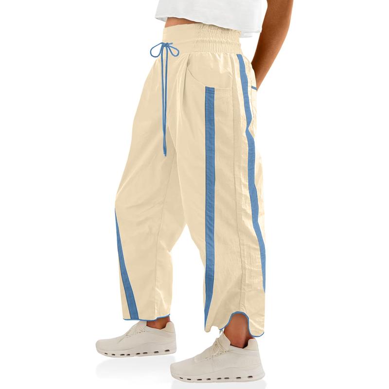 Casual Wide Baggy Pants With Drawstring For Women