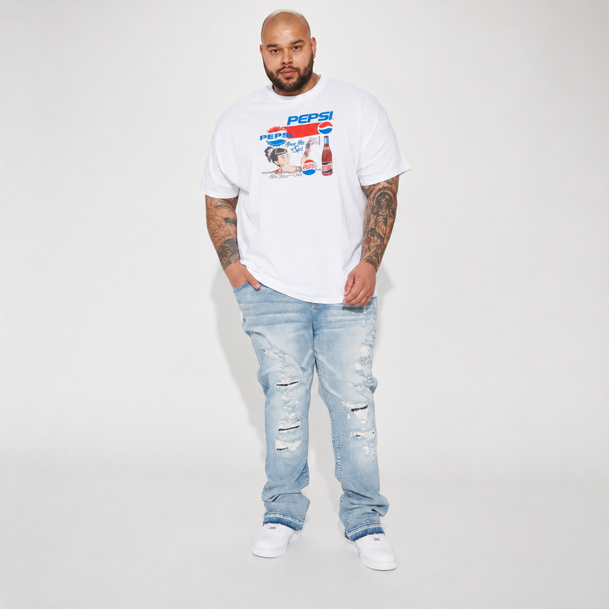 Slim Flare Stacked Casual Jeans For Men