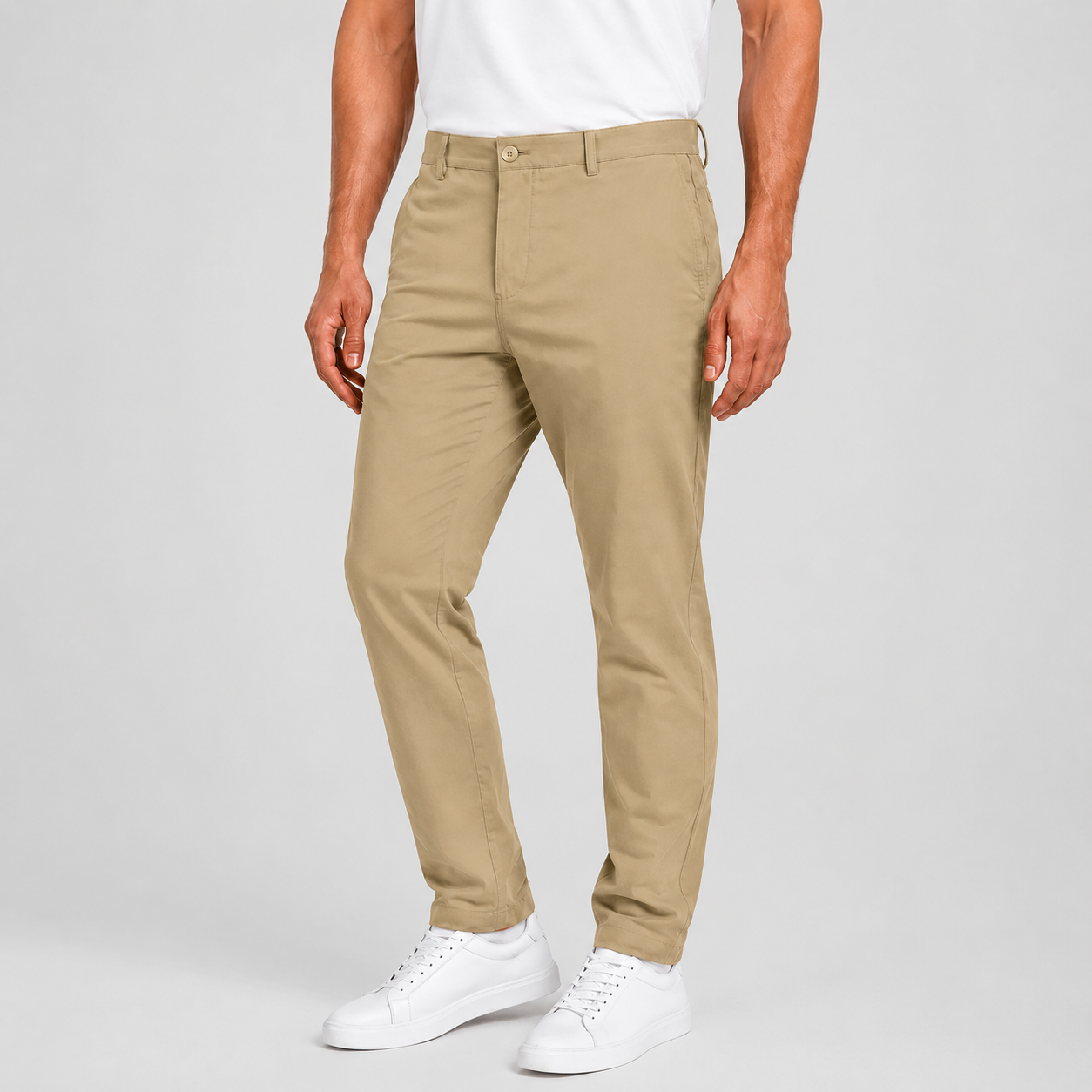 Slim Fit Stretch Everyday Chino Pants For Men