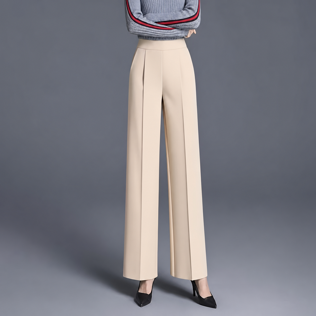 High Slant Pants With Pocket For Women