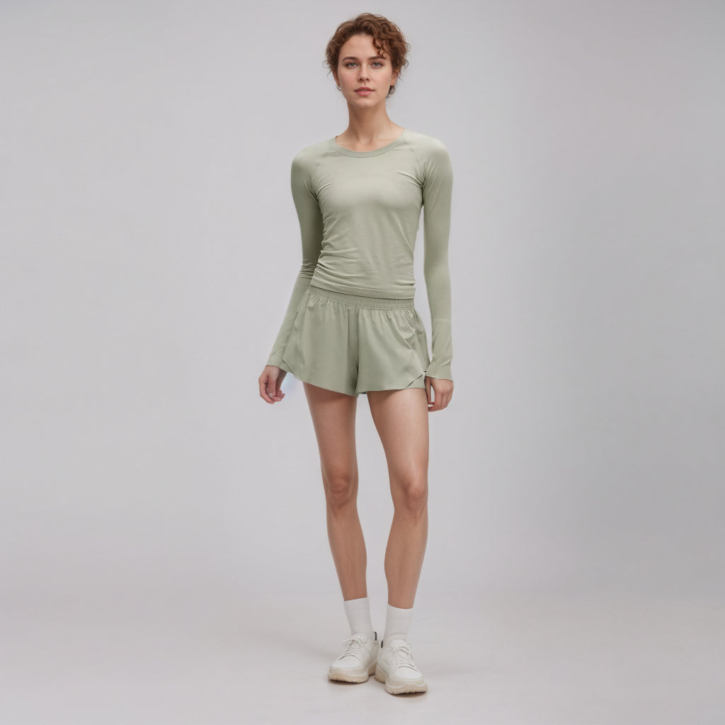 High Rise Swift Running Shorts-My Comfy PantHigh Rise Swift Running Shorts - Image 2