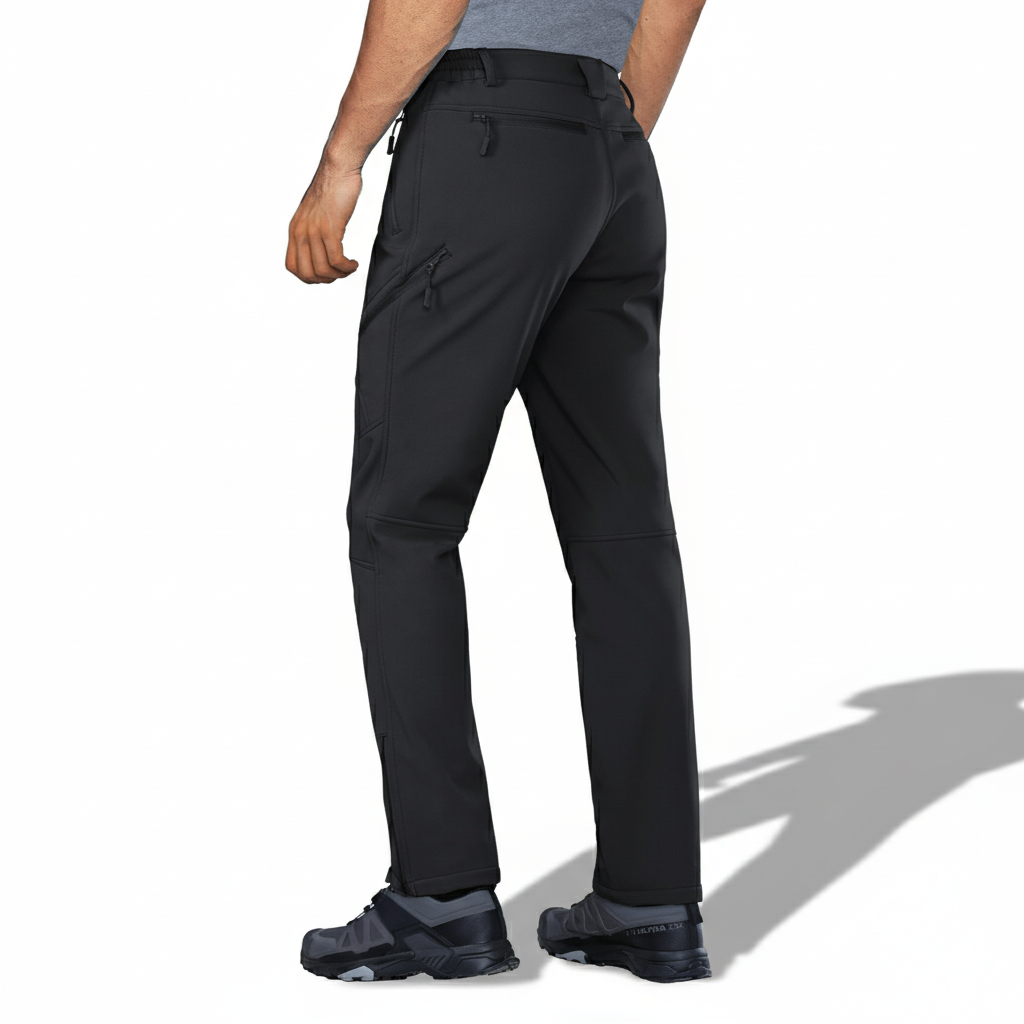 Mens Softshell Fleece Lined Winter Ski Pants