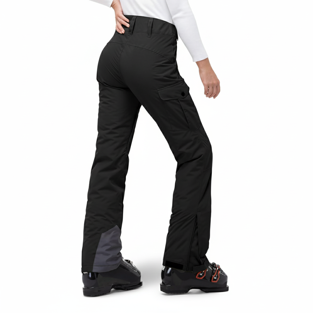 Insulated Waterproof Snowboard Ski Pants With Gaiters