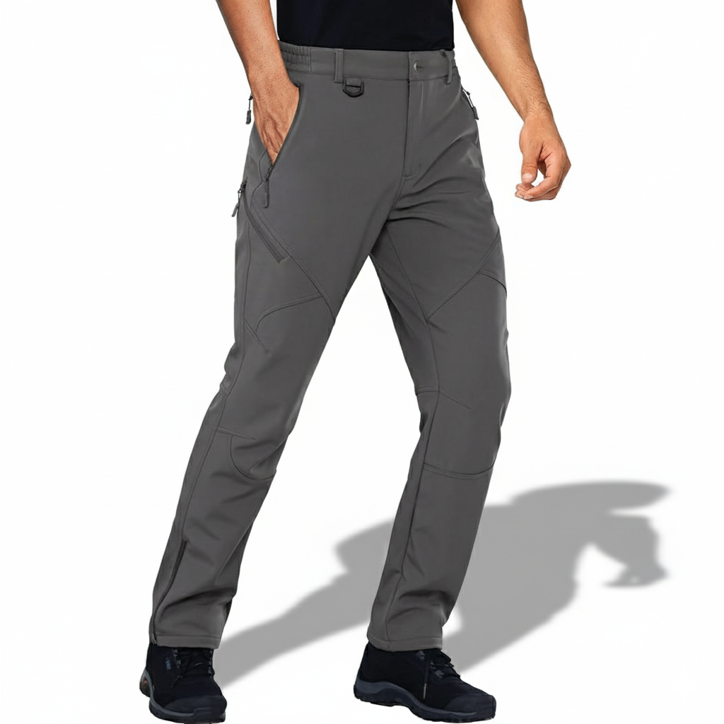 Mens Softshell Fleece Lined Winter Ski Pants