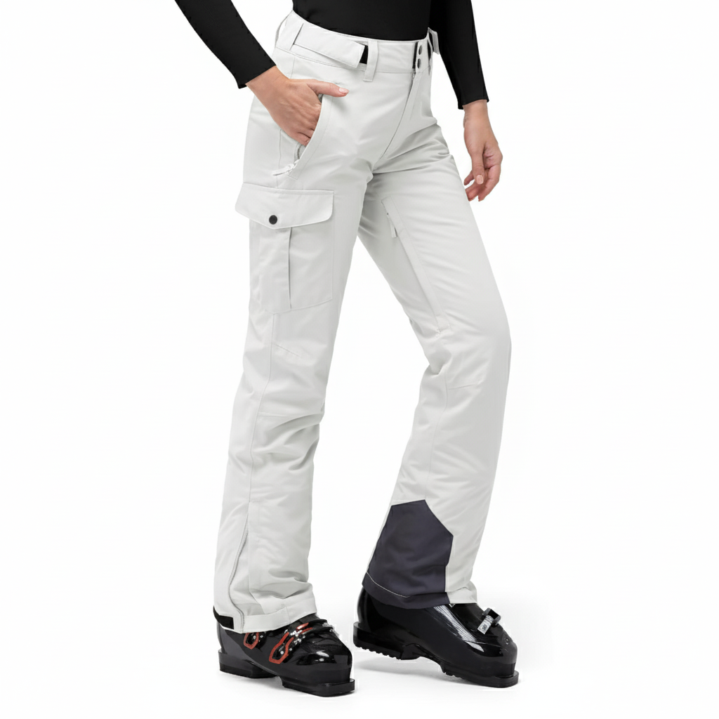 Insulated Waterproof Snowboard Ski Pants With Gaiters