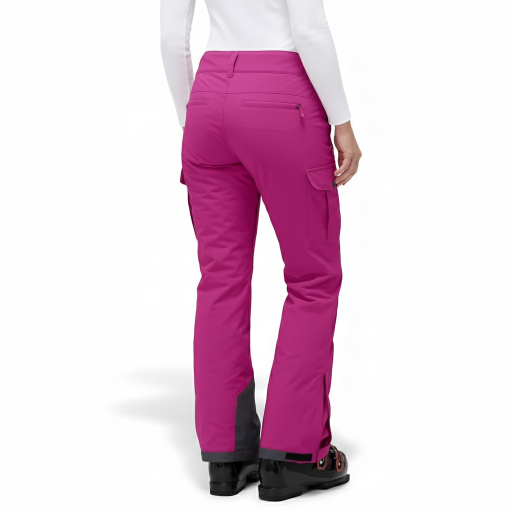 Insulated Waterproof Snowboard Ski Pants With Gaiters