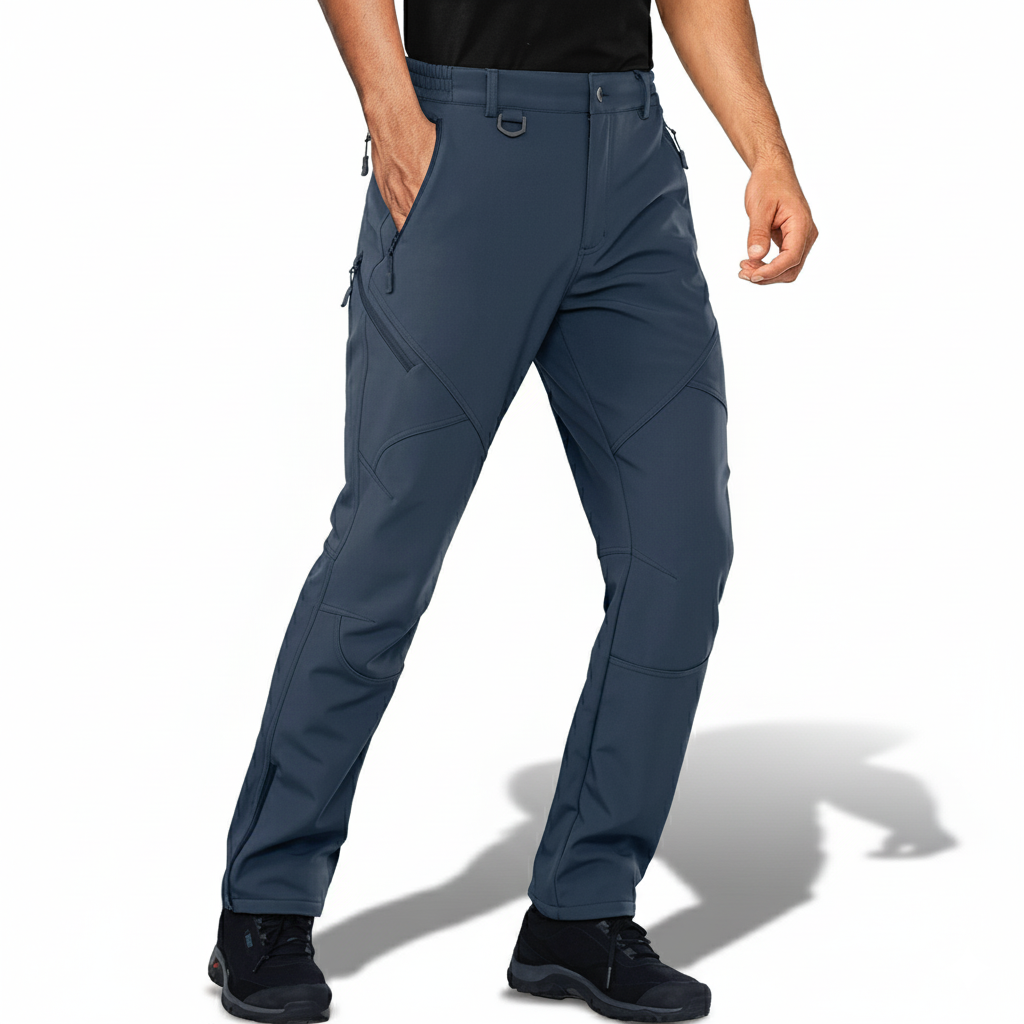 Mens Softshell Fleece Lined Winter Ski Pants