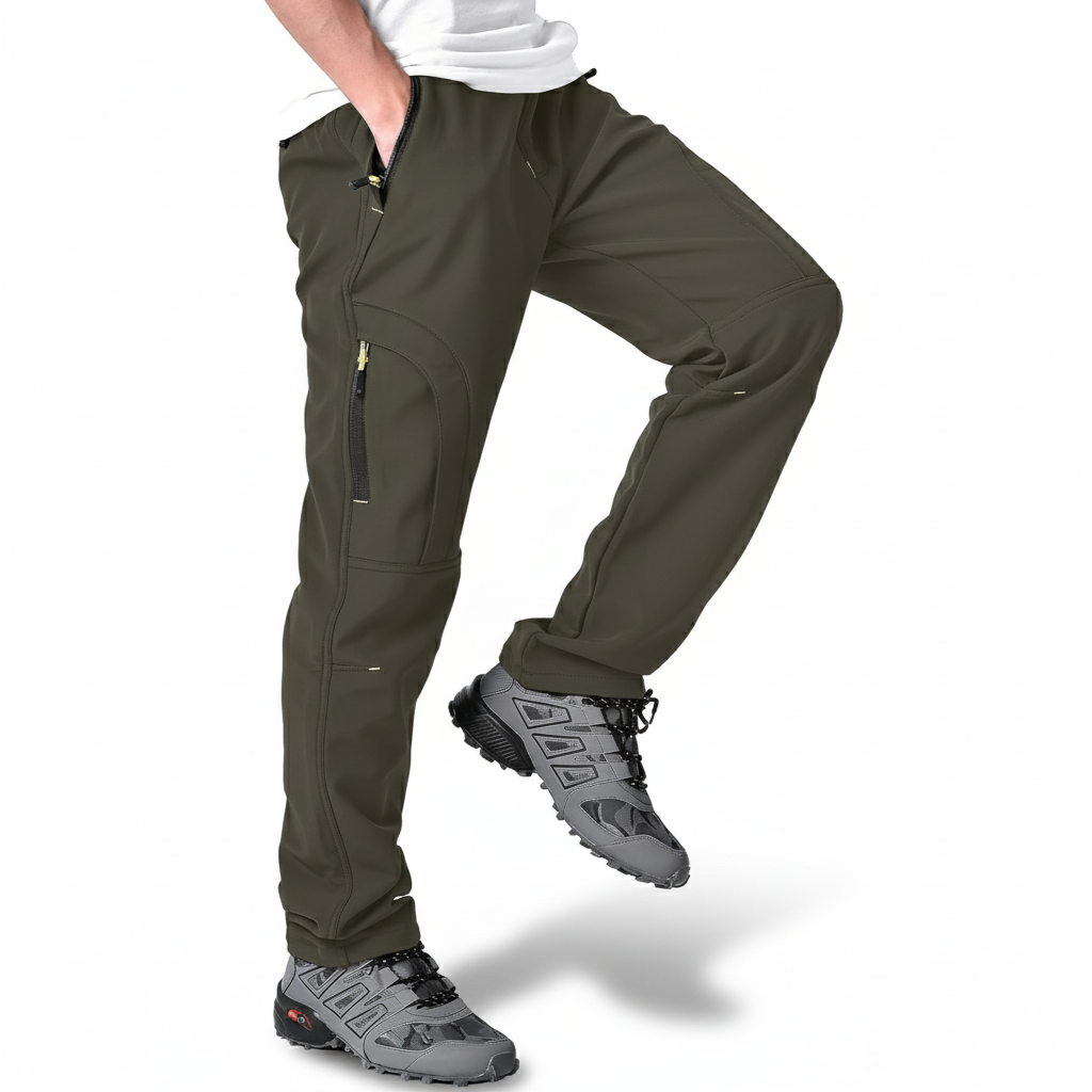 Men Fleece Lined Winter Snow PantsFleece Lined Winter Snow Pants For Men  - Image 2