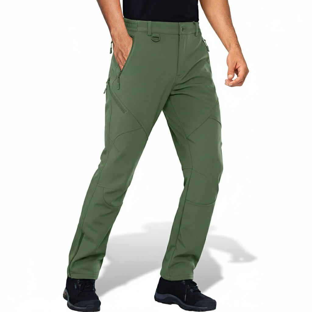 Mens Softshell Fleece Lined Winter Ski Pants