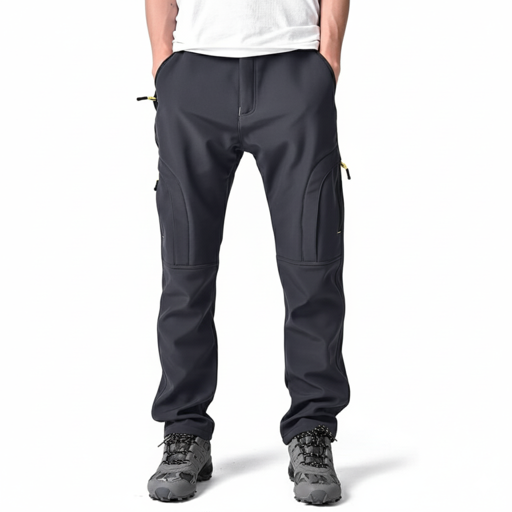 Men Fleece Lined Winter Snow PantsFleece Lined Winter Snow Pants For Men  - Image 9