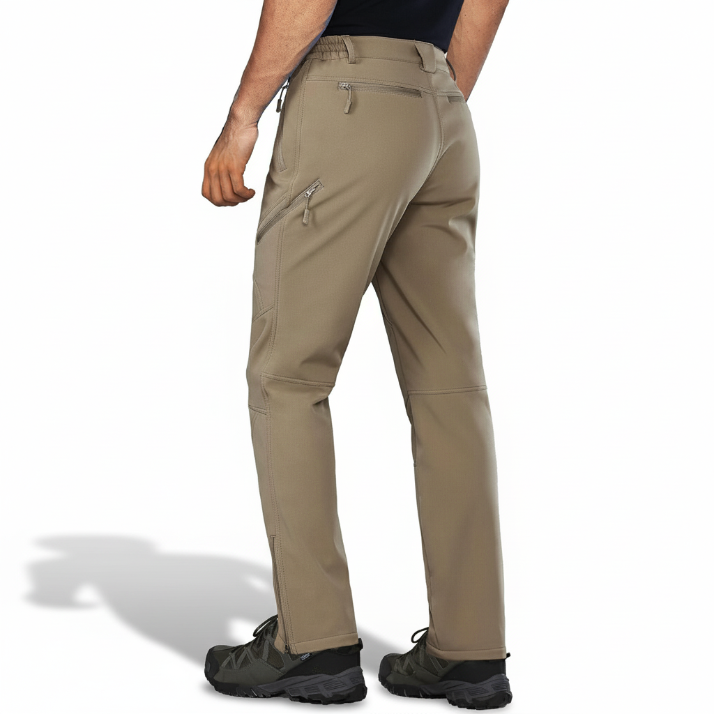 Mens Softshell Fleece Lined Winter Ski Pants