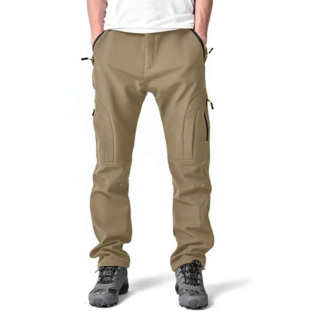 Men Fleece Lined Winter Snow PantsFleece Lined Winter Snow Pants For Men  - Image 7