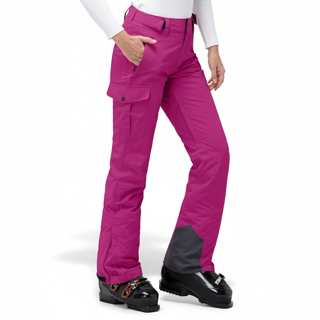 Insulated Waterproof Snowboard Ski Pants With Gaiters