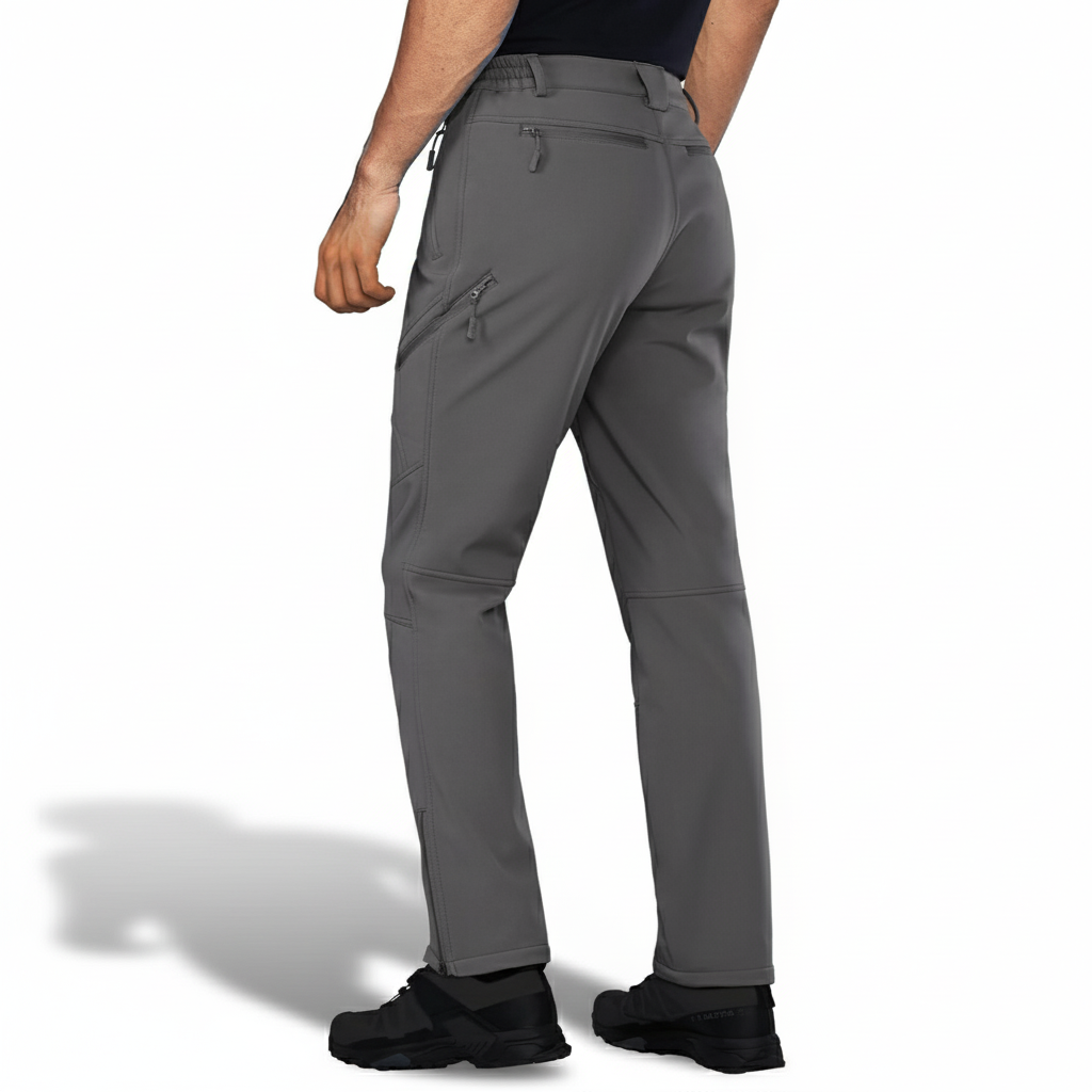 Mens Softshell Fleece Lined Winter Ski Pants