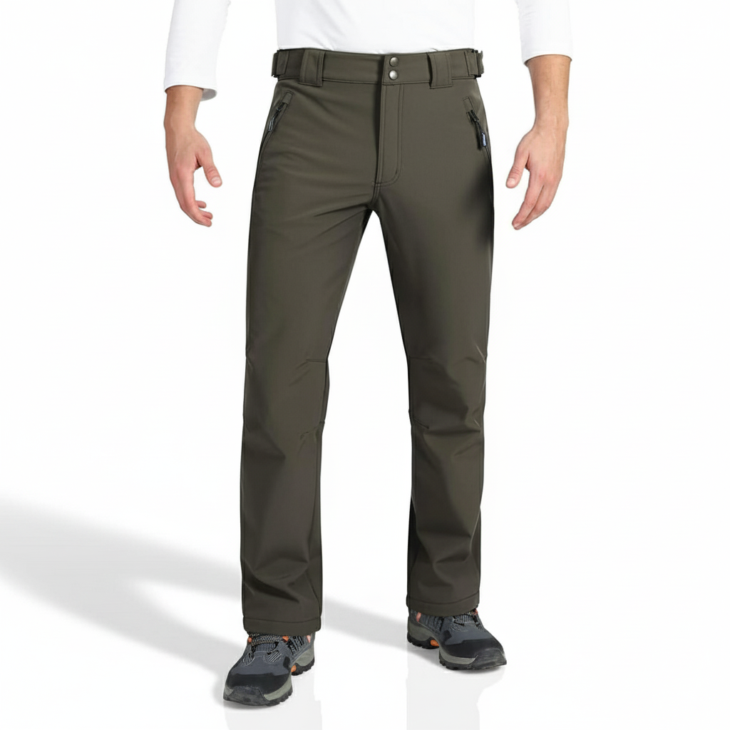 Mens Waterproof Fleece Lined Snow Pants