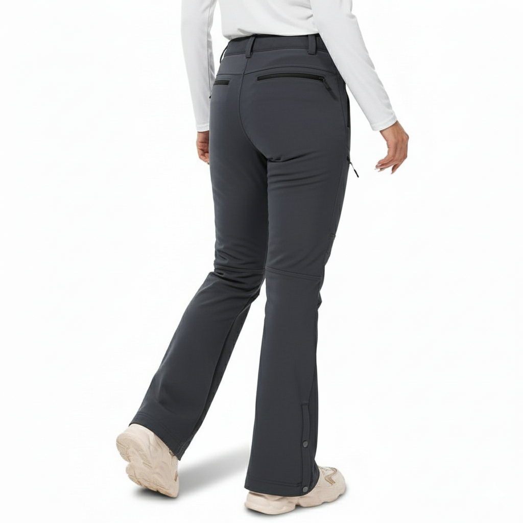 Winter Waterproof Fleece Lined Ski Pants For Women