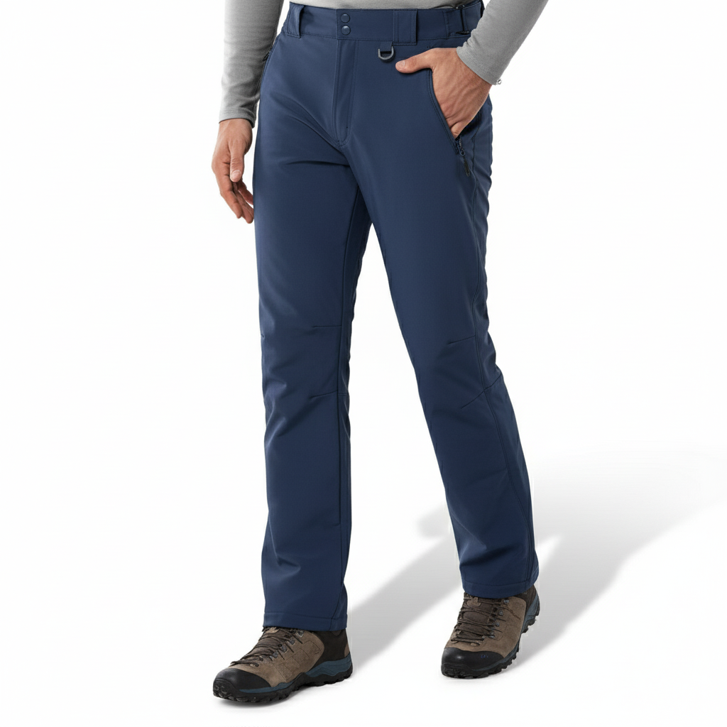 Men Fleece Lined Winter Ski PantsInsulated Waterproof Fleece Lined Softshell Winter Pants - Image 10