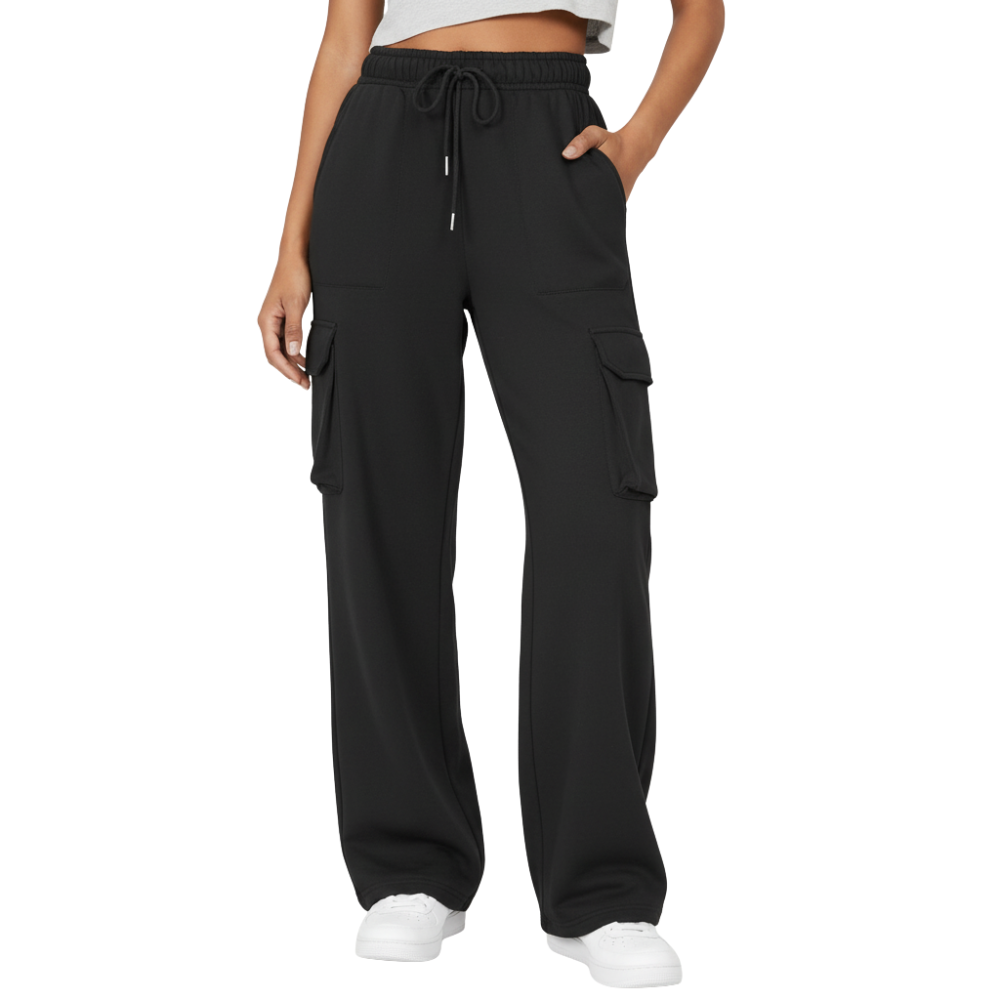 Parachute Style Cargo Jogger Sweatpants
