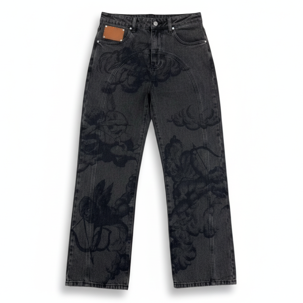 Volente Angel Embroidered Denim Jeans