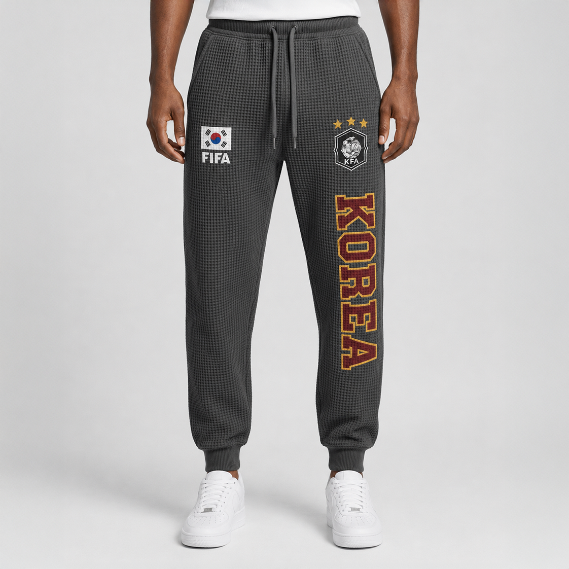 FIFA 2026 South Korea Printed Waffle Football Fan Pants