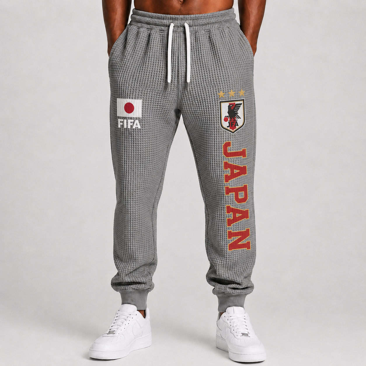 FIFA 2026 Japan Printed Waffle Football Fan Pants