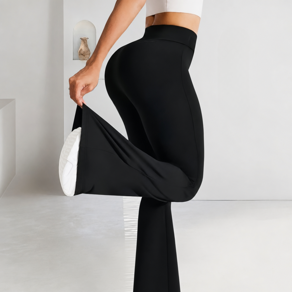 High Rise Flare Pants For Formal Occasions