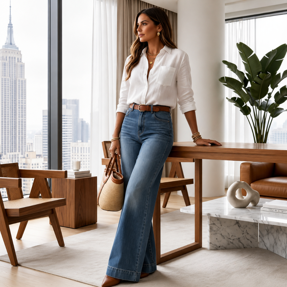 Casual Vintage Themed Summer Jeans For Women