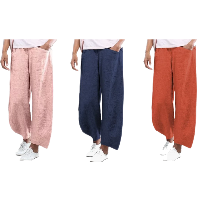 Casual Wide Leg Cotton Pants-My Comfy PantCasual Wide Leg Cotton Pants - Image 6