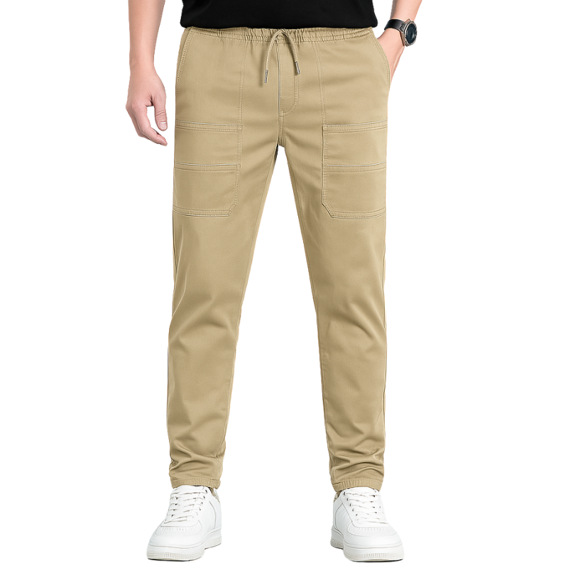 Stretch Cargo Pants With Six Pockets And Quick Dry Fabric-My Comfy Pant