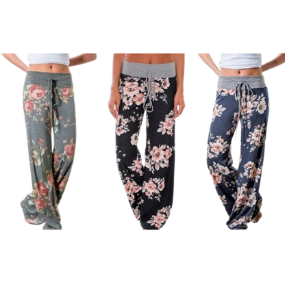Women's Loose-Fit Floral Pants-My Comfy Pant