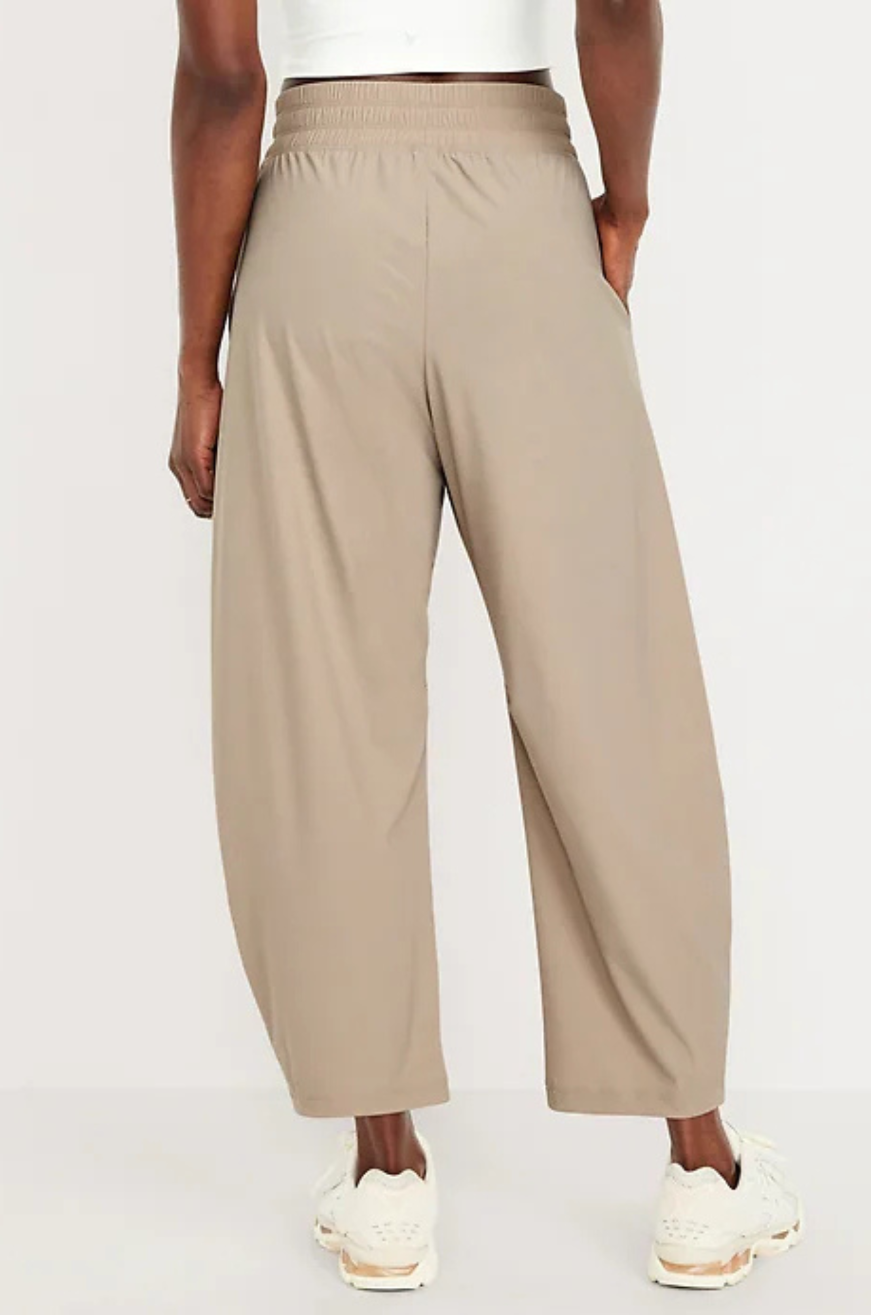 High-Waisted SleekTech Barrel Ankle Pants-My Comfy PantHigh-Waisted SleekTech Barrel Ankle Pants - Image 9