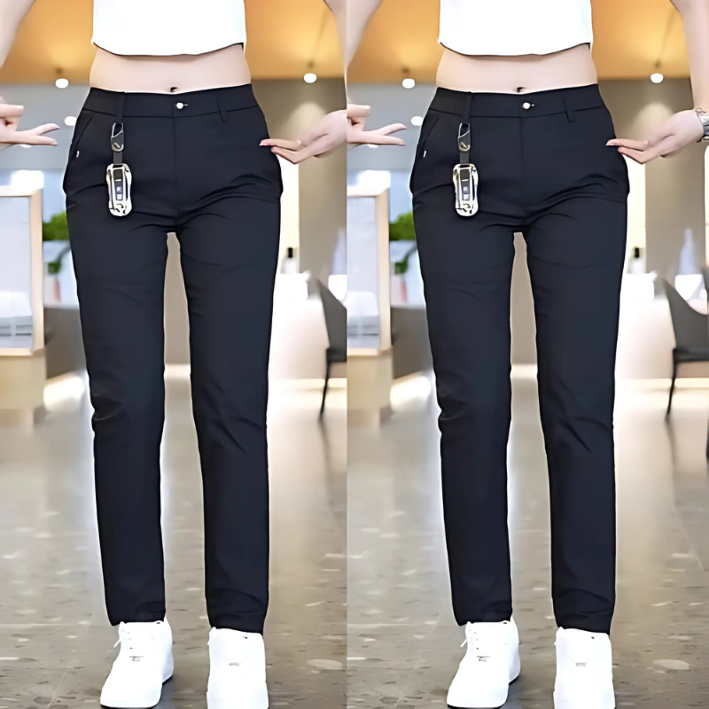 2 Pieces Straight Length Cargo Pants-My Comfy Pant