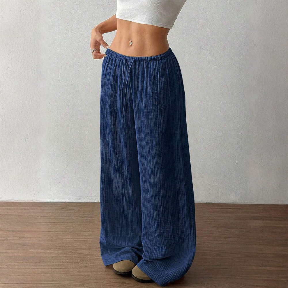 Casual Straight Low Rise Pants For Women