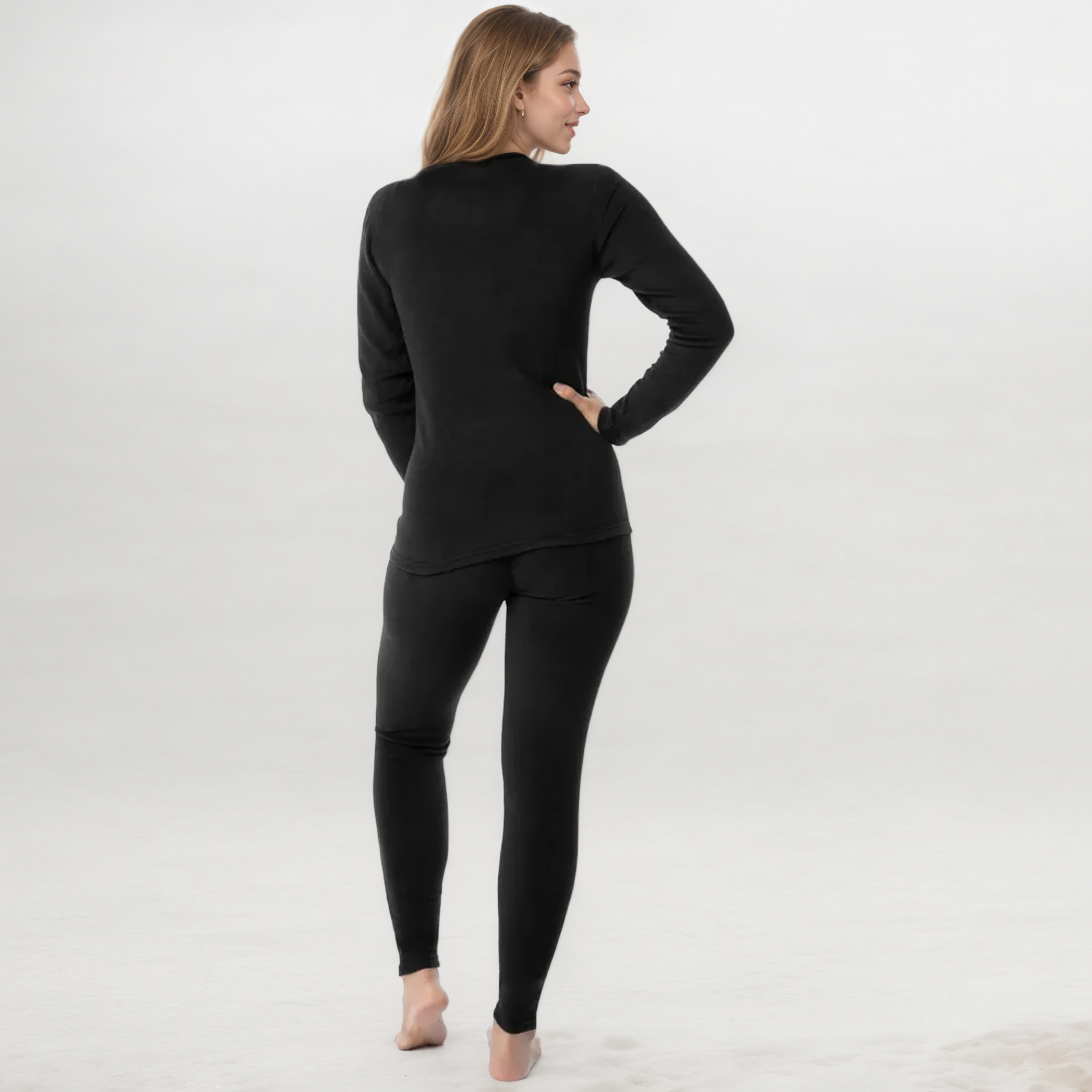  Pack Of 2 Women Thermal Underwear Set Long Johns Base Layer Pajamas