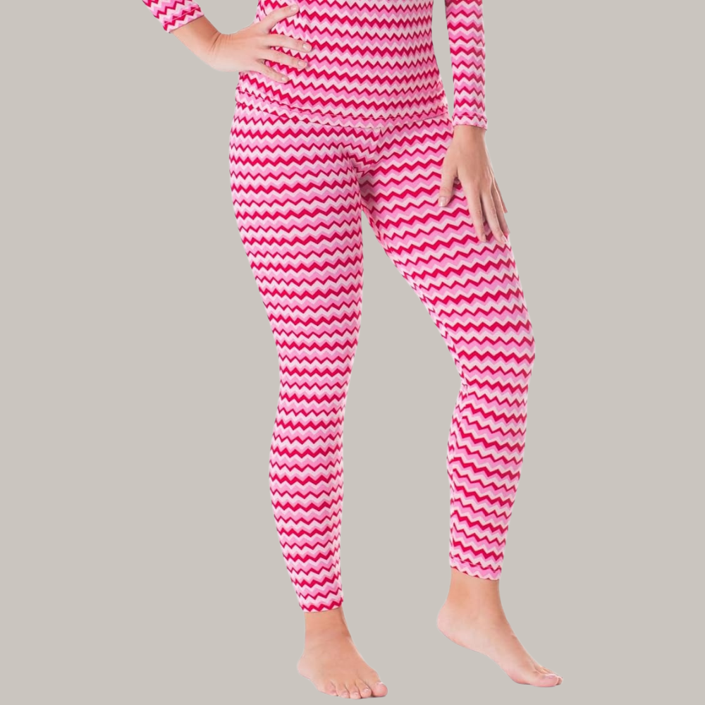 Women Printed Insulated Thermal Leggings For Skiing
