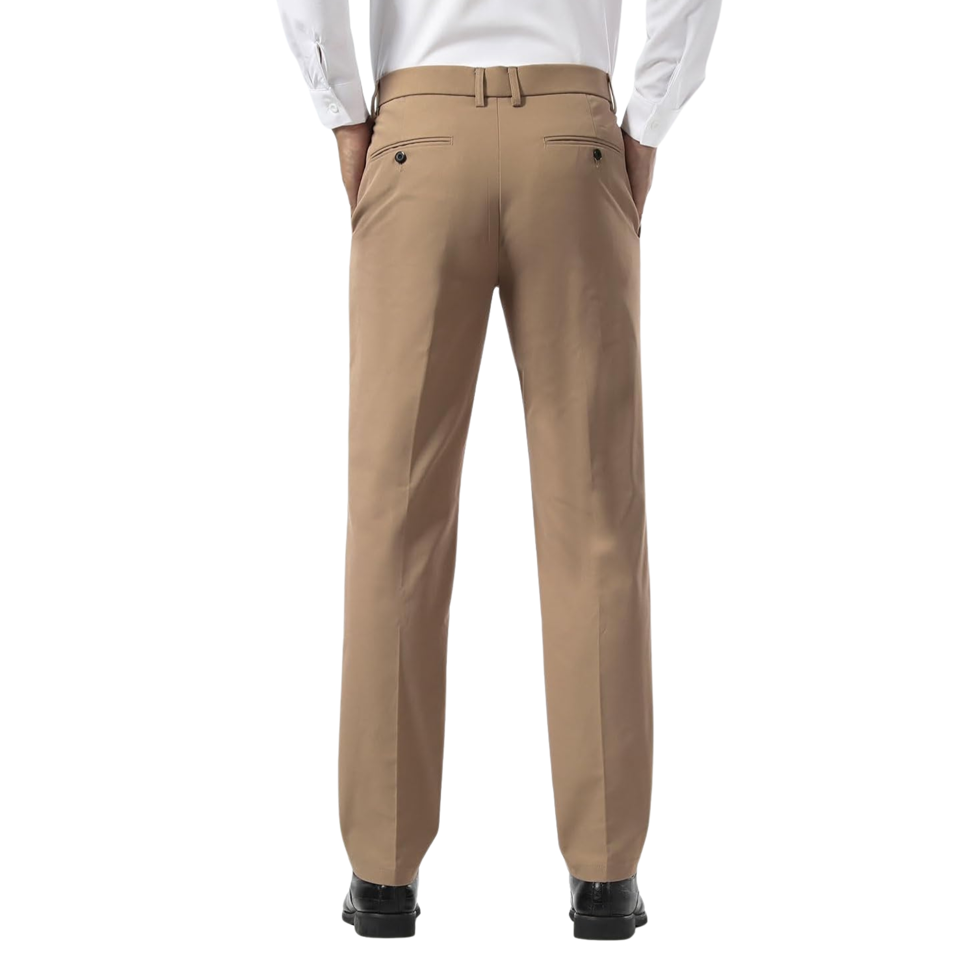 Men's Slim Fit Dress Pants Stretch Khaki Pants Wrinkle Free